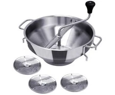 Vegetable strainer, diameter 32 cm, with 3 sieves