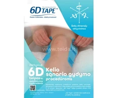 6D Tape 6D teipas keliams, 8 vnt, su liet metodine medžiaga
