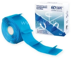 6D Tape 6D teipas limfoterapijai ir fizioterapijai, 5 m, rul