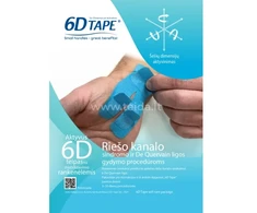 6D Tape 6D teipas riešo kanalo sindromui 6 vnt, su liet metodine medžiaga