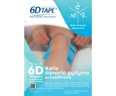 6D Tape 6D teipas keliams, 8 vnt, su liet metodine medžiaga
