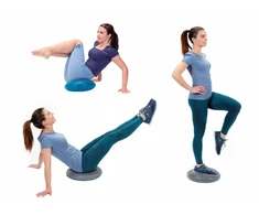 Gymnic Apvali balansavimo pagalvėlė Disc'o'Sit, pilka