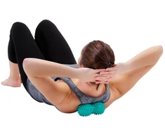 Gymnic Dygliuotas masažo kamuoliukas Reflex Roll, dvigubas, Ø 8 cm, žalias