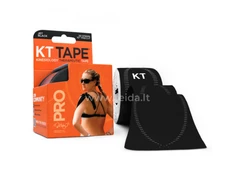 Sintetinis kinezinis pleistras KT TAPE PRO NEON PRECUT 5 m – juodas