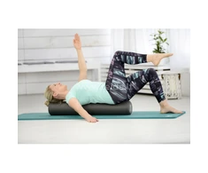 SISSEL® Pilates Roller Pro volas, 90 cm, pilkas