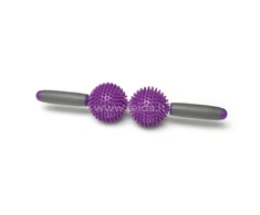 SISSEL® Spiky Twin Roller masažuoklis, violetinis