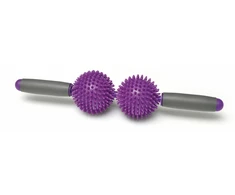 SISSEL® Spiky Twin Roller masažuoklis, violetinis