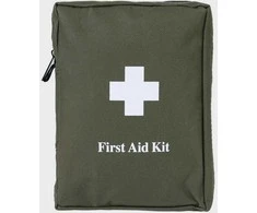 Pirmosios pagalbos rinkinys su įranga karinis Mil-Tec First Aid Kit Large, olive
