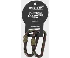 Karabinas Mil-tec aliuminis 60 mm (Woodland)