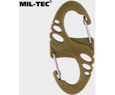 Karabinai Mil-Tec S-hook, 10vnt., Coyote