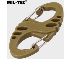 Karabinai Mil-Tec S-hook, 10vnt., Coyote