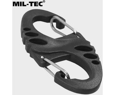 Mil-Tec S-Hook snap hook set - Juodas