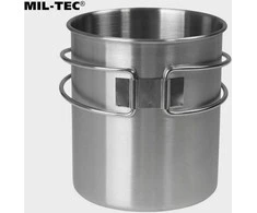 Nerūdijančio plieno puodelis Mil-tec 800ml