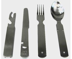 Mil-Tec GER. TSR 4-PC S/STEEL EATING UTENS.