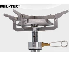Turistinis dujinis degiklis Mil Tec 16x8cm/180g/3000W nerūd. plieno/alium.