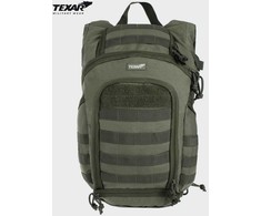 Turistinis kuprinė Cober 25L, Texar, atspari vandeniui, su angomis vandens gėrimo sistemai (camelback), alyvuogių spalvos