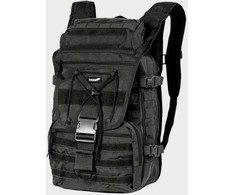 Turistinis kuprinė Traper 35L, Texar, dvi pagrindinės dalys, molle sistema ir suspaudimo diržai, juoda