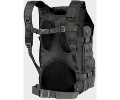 Turistinis kuprinė Traper 35L, Texar, dvi pagrindinės dalys, molle sistema ir suspaudimo diržai, juoda