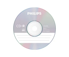 Įrašomas kompaktinis diskas Philips CD-R, 700 MB, 80 min., 52x, 1 vnt. | CR7D5NS01/00