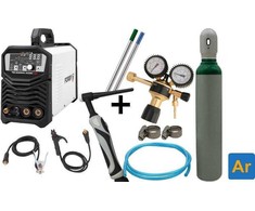 KOMPLEKTAS Suvirinimo aparatas FORBY® TIG 200MX AC/DC + Argono balionas 8l su priedais