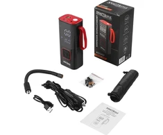 Kraft&amp;Dele Akumuliatorinis oro kompresorius, 85 W, 10 bar, su LCD ekranu ir LED žibintuvėliu