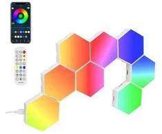 Led Šviestuvas Šešiakampis 8vnt