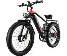 Elektrinis dviratis Duotts F26, 26", 1500W, 17,5Ah LG, raudonas