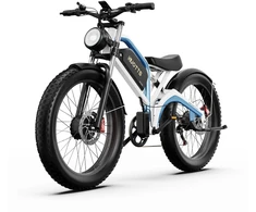 Elektrinis dviratis Duotts N26, 26", 1500W, 20Ah SAMSUNG, baltas/mėlynas