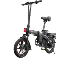 Elektrinis dviratis DYU A5, 14", 250W, 7,5Ah, juodas