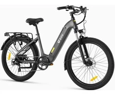 Elektrinis dviratis DYU C1, 26", 350W, 10Ah, pilkas