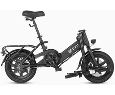 Elektrinis dviratis DYU C3, 14", 250W, juodas