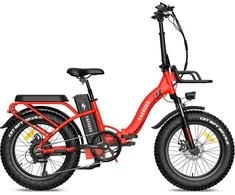 Elektrinis dviratis FAFREES F20 Max, 20", raudonas, 500W, 22,5Ah