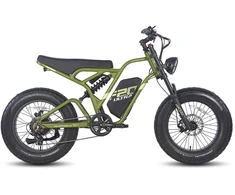 Elektrinis dviratis Fafrees F20 Ultra 20", žalias, 750W, 25Ah