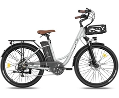 Elektrinis dviratis Fafrees F26 Lasting, 26", pilkas, 250W, 20,3Ah