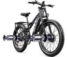 Elektrinis dviratis Gunai GN68, 26", 2000W, 17,5 Ah SAMSUNG, juodas