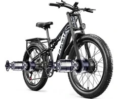 Elektrinis dviratis Gunai GN68, 26", 2000W, 17,5 Ah SAMSUNG, juodas