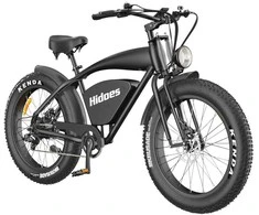 Elektrinis dviratis Hidoes B3, 26", juodas, 1200W, 17,5Ah