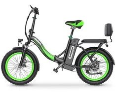 Elektrinis dviratis Hidoes C1, 20", 750W, 13Ah, juodas/žalias