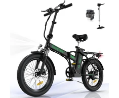 Elektrinis dviratis Hitway BK11, 20", 250W, 11,2Ah, juodas