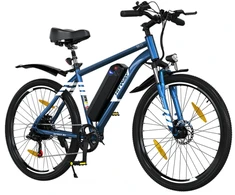 Elektrinis dviratis Hitway BK15, 26", 250W, mėlynas