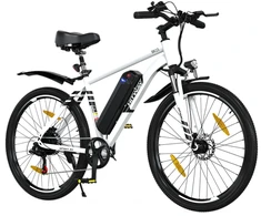Elektrinis dviratis Hitway BK15, 26", 250W, baltas