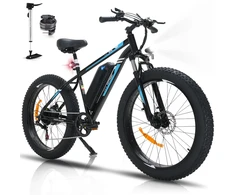 Elektrinis dviratis Hitway BK15, 26", 250W, 15Ah, juodas
