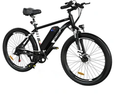 Elektrinis dviratis Hitway BK15, 26×3″, 250W, juodas