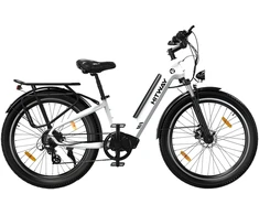 Elektrinis dviratis Hitway BK16, 26", 250W, baltas