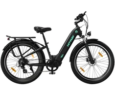 Elektrinis dviratis Hitway BK16, 26", 250W, juodas