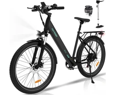 Elektrinis dviratis Hitway BK18, 27.5", 250W, juodas