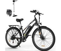 Elektrinis dviratis Hitway BK27, 28", 250W, 12Ah, juodas