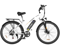 Elektrinis dviratis Hitway BK27, 28", 250W, 12Ah, baltas