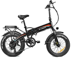 Elektrinis dviratis Kaisda K2-P-PRO, 20", 750W, 15Ah, juodas