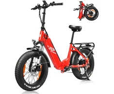Elektrinis dviratis Kaisda K20F, 20", 250W, 25Ah, raudonas